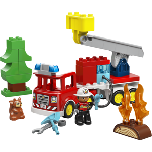 Lego Fire Truck with Hose and Firefighter Set
